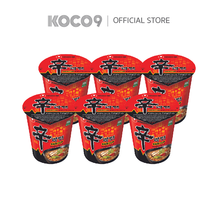 Nongshim Shin Cup Noodle ชิน คัพ นู้ดเดิ้ล ซุป บะหมี่กึ่งสำเร็จรูปพร้อมซองเครื่องปรุงรสเผ็ด ชนิดถ้วย)