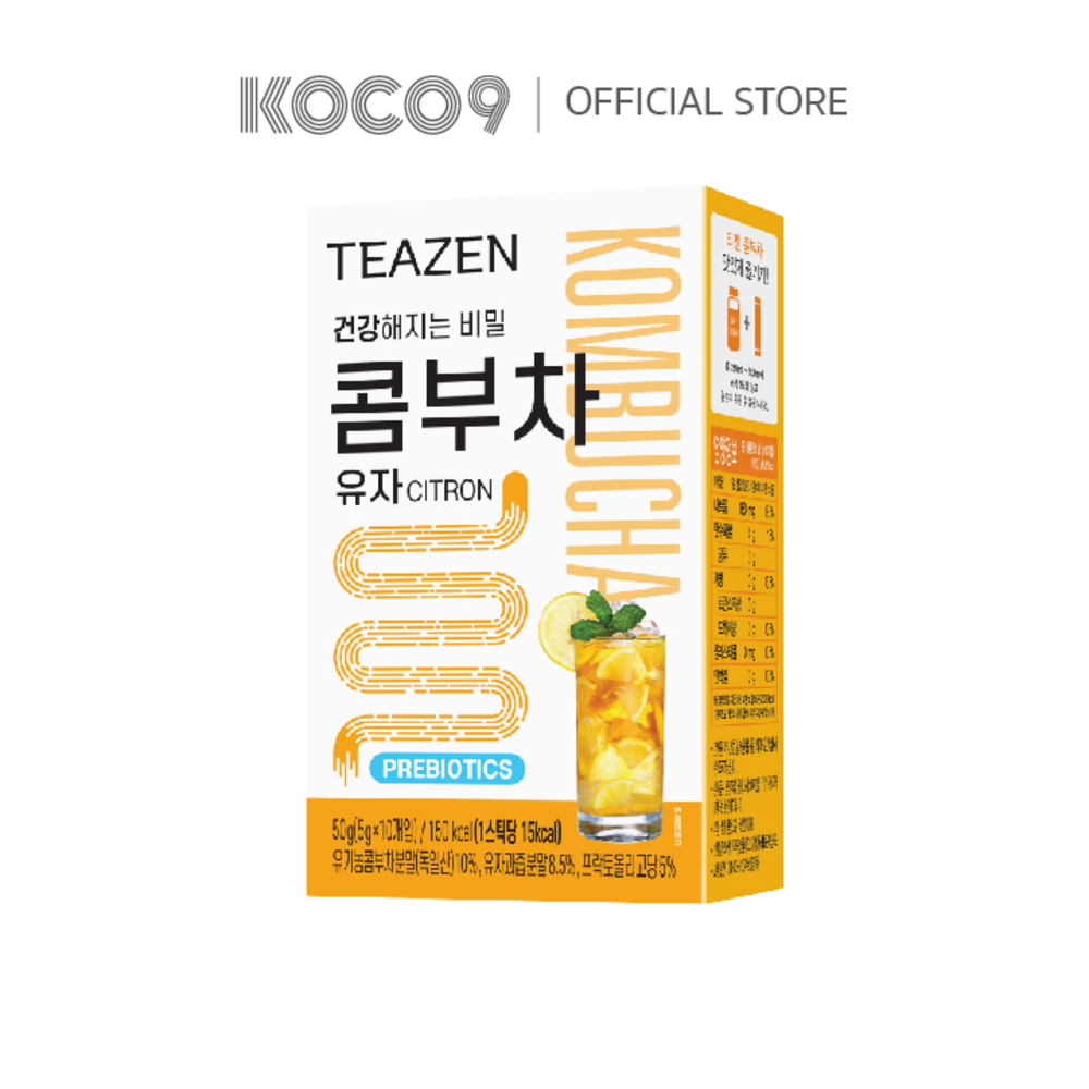 TEAZEN KOMBUCHA CITRON ทีเซน คอมบูชา 🍊ส้มยูสุ